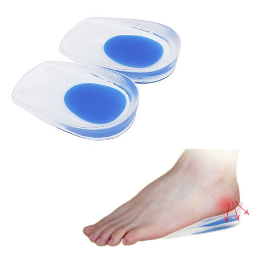 1 Pair Helicope Heel Pad Ankle Pain Heel Spur Shoe Support Pad Silicone Heel Paid