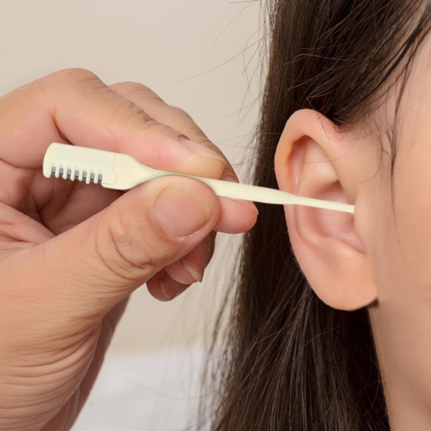 02 Pcs Nose Hair Cutter, 360 Degree Rotating Nose Tweezers - Multi-Functional Nose Hair Trimmer Tool for Travel, Picnic, Dating Portable Ear Pick