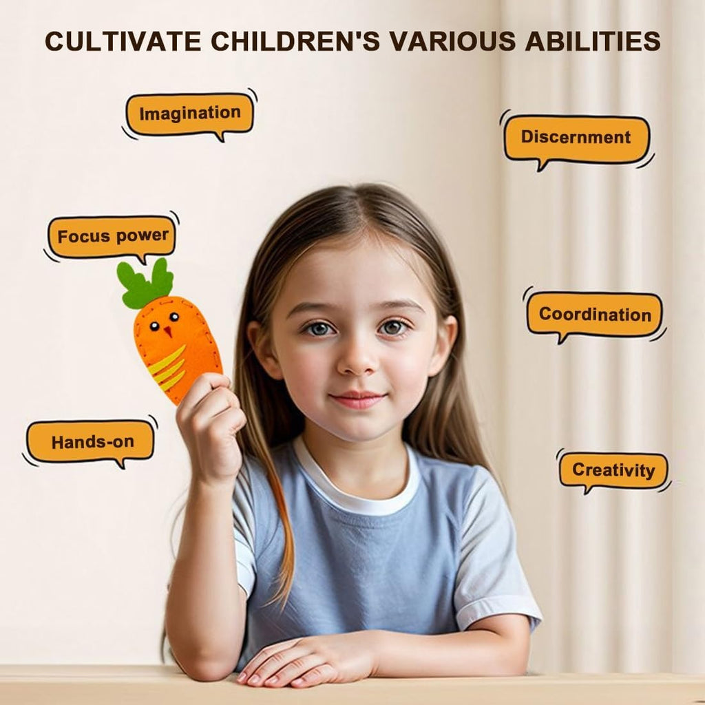 DIY Felt Sewing Kit for Kids – Fun Handmade Craft Set for Beginners | Educational Creative Sewing Kit for Children (Ages 6+)