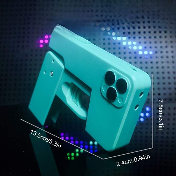 Creative Folding iPhone Toy Water Gun – Manual Shooting, Long-Range, Fun Decompression Water Blaster Toy for Kids & Adults