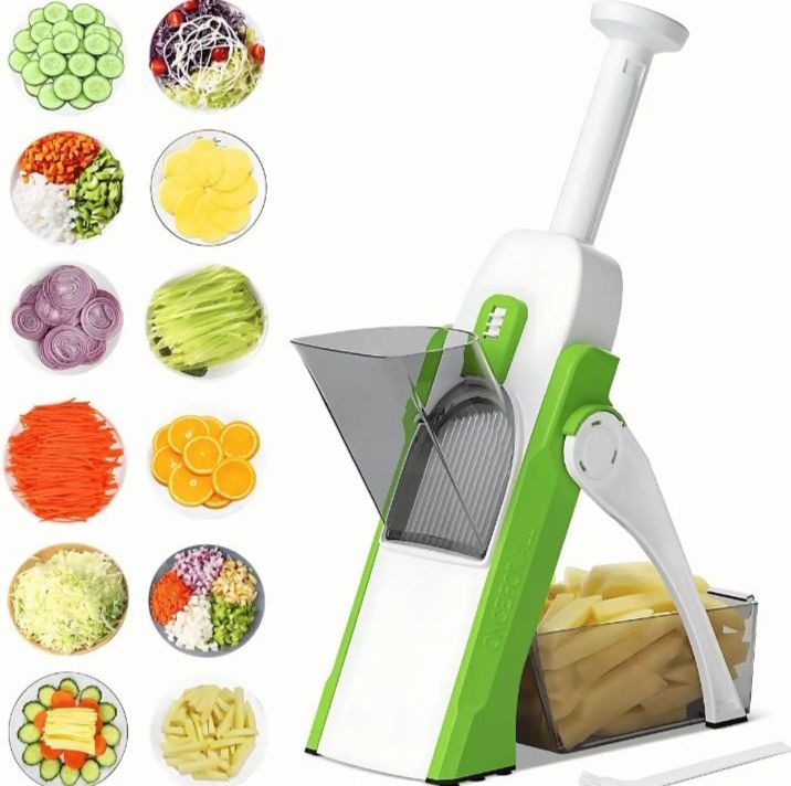 Safe And Multifunctional Mandoline Slicer Adjustable Vegetable Cutter, Precision Slicing Machine For Potatoes, Onions, Carrots, Cucumbers, And Fruits Rs 1,487