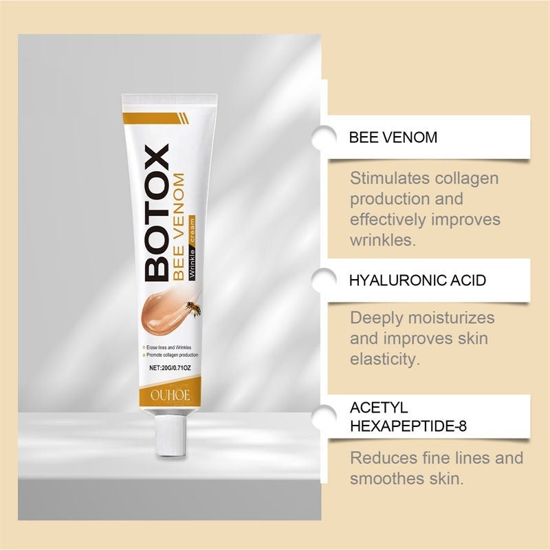 Bee Venom Botox Face Cream – Whitening, Anti-Aging & Deep Moisturizing Skincare for Bright, Smooth & Hydrated Skin