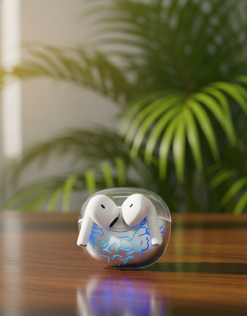 Bluetooth 5.2 True Wireless Earbuds – Long Battery Life, Digital Power Case, High Sensitivity Audio & Fast Charging for Music and Calls