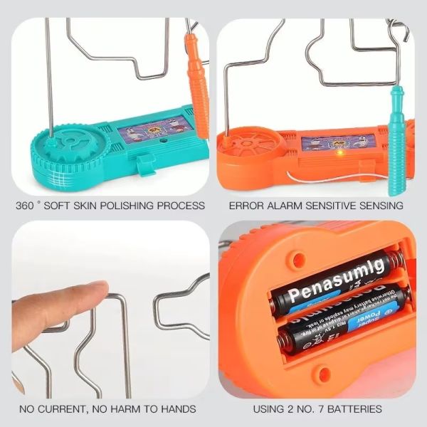 Bump Maze Montessori Toy Electric Wire Maze Roller Game Touch Maze Puzzle Toy Collision Game Education Concentration Toy