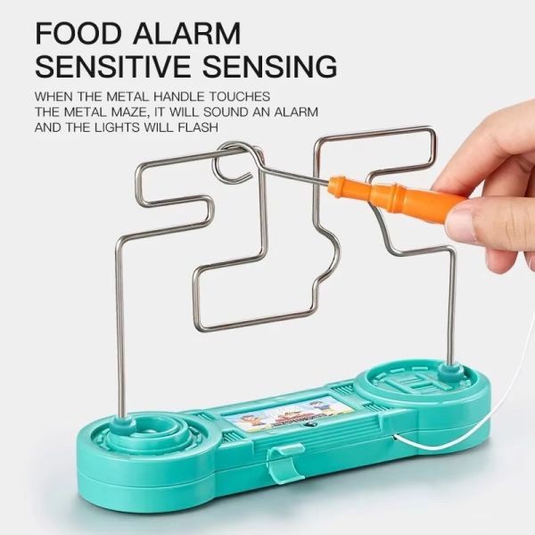 Bump Maze Montessori Toy Electric Wire Maze Roller Game Touch Maze Puzzle Toy Collision Game Education Concentration Toy