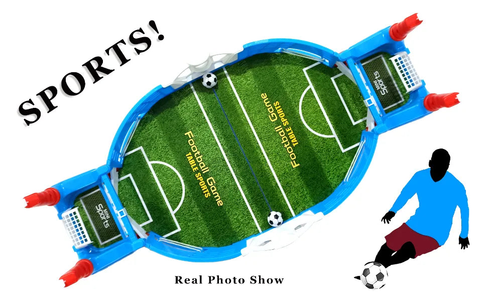 Mini Tabletop Football Game Set Soccer Table Competition Sports Games Tabletop Games Toys Board Game for Family Game Match Game Board Match Game Two Player Game Finger Sports Football Party Board Games Interactive Board Toys