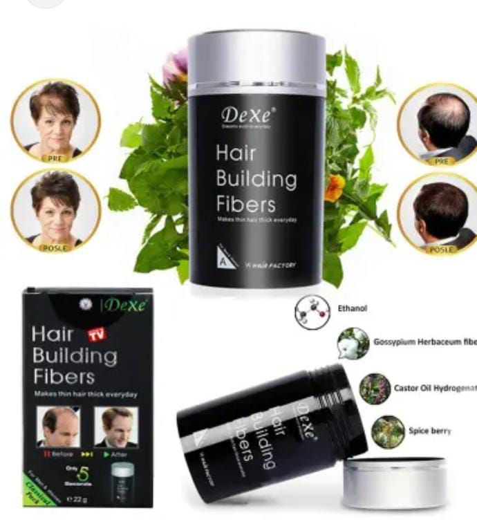 Dexe Hair Building Fibers Black caboki