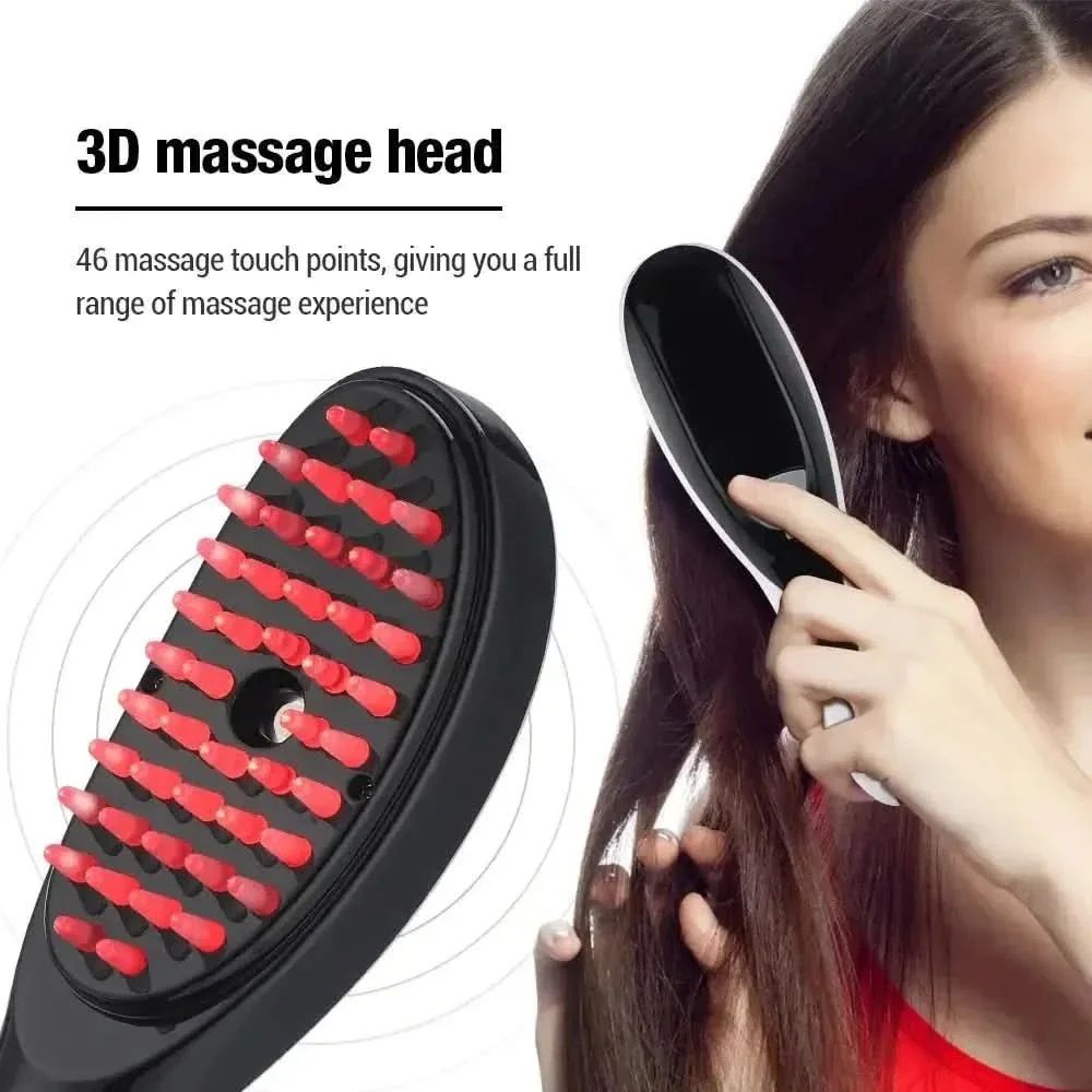 Electric Comb Massager Hair Massage Comb Meridian Therapy Scalp Massager for Stress Relief and Hair Growth