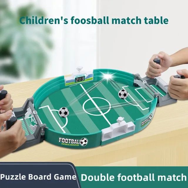 Mini Tabletop Football Game Set Soccer Table Competition Sports Games Tabletop Games Toys Board Game for Family Game Match Game Board Match Game Two Player Game Finger Sports Football Party Board Games Interactive Board Toys