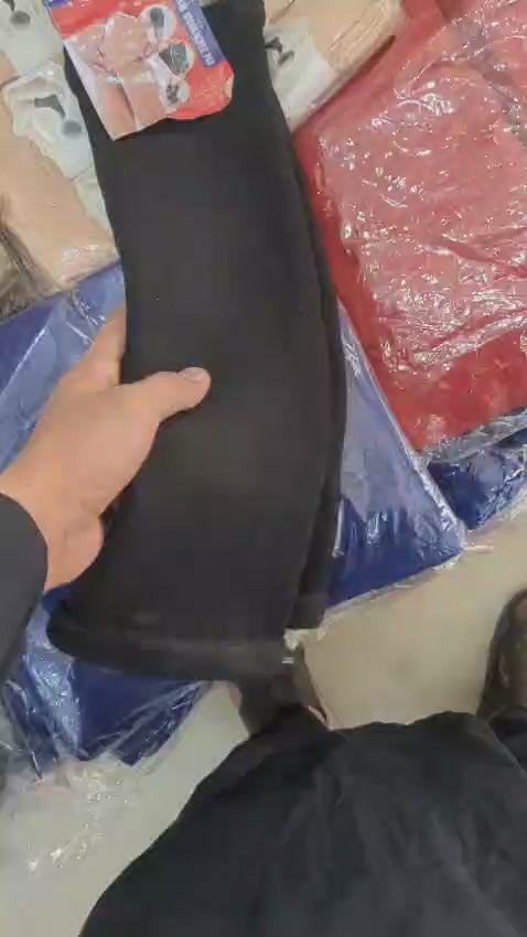 1 Pair Thermal Wool Knee Brace Sleeves – Long Warm Leg Support For Winter, Pain Relief & Joint Protection For Men And Women (Black)