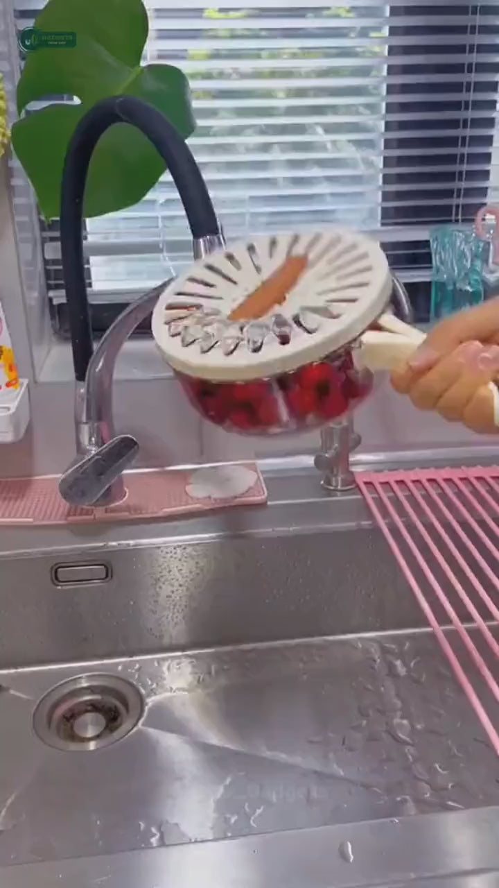 Multi-Functional Vegetable & Fruit Cleaning Basket | Folding Drainage & Storage Box | Fresh-Keeping Kitchen Filter Container