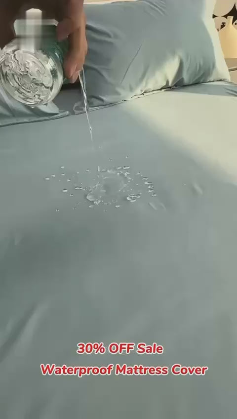 Premium King Size Waterproof Mattress Cover | Breathable, Soft, Noiseless, And Dustproof Protection For Ultimate Bed Comfort And Hygiene (Random Color)