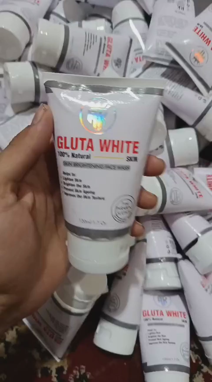 Gluta White Skin Brightening Face Wash 120ml – 100% Natural Formula For Clear, Radiant, And Smooth Skin